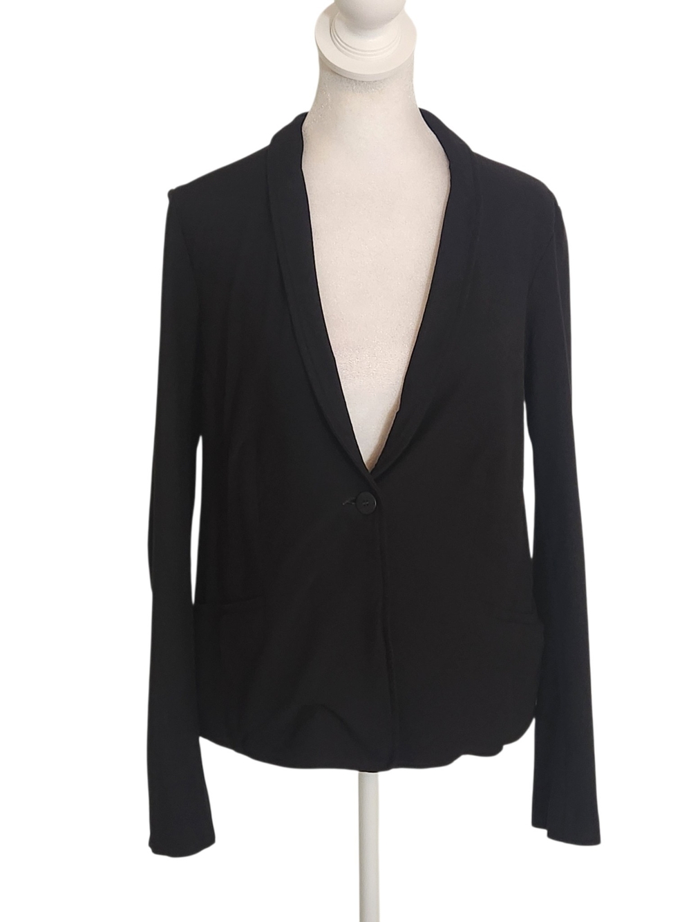 Eileen Fisher Black Single Button Blazer Size Small